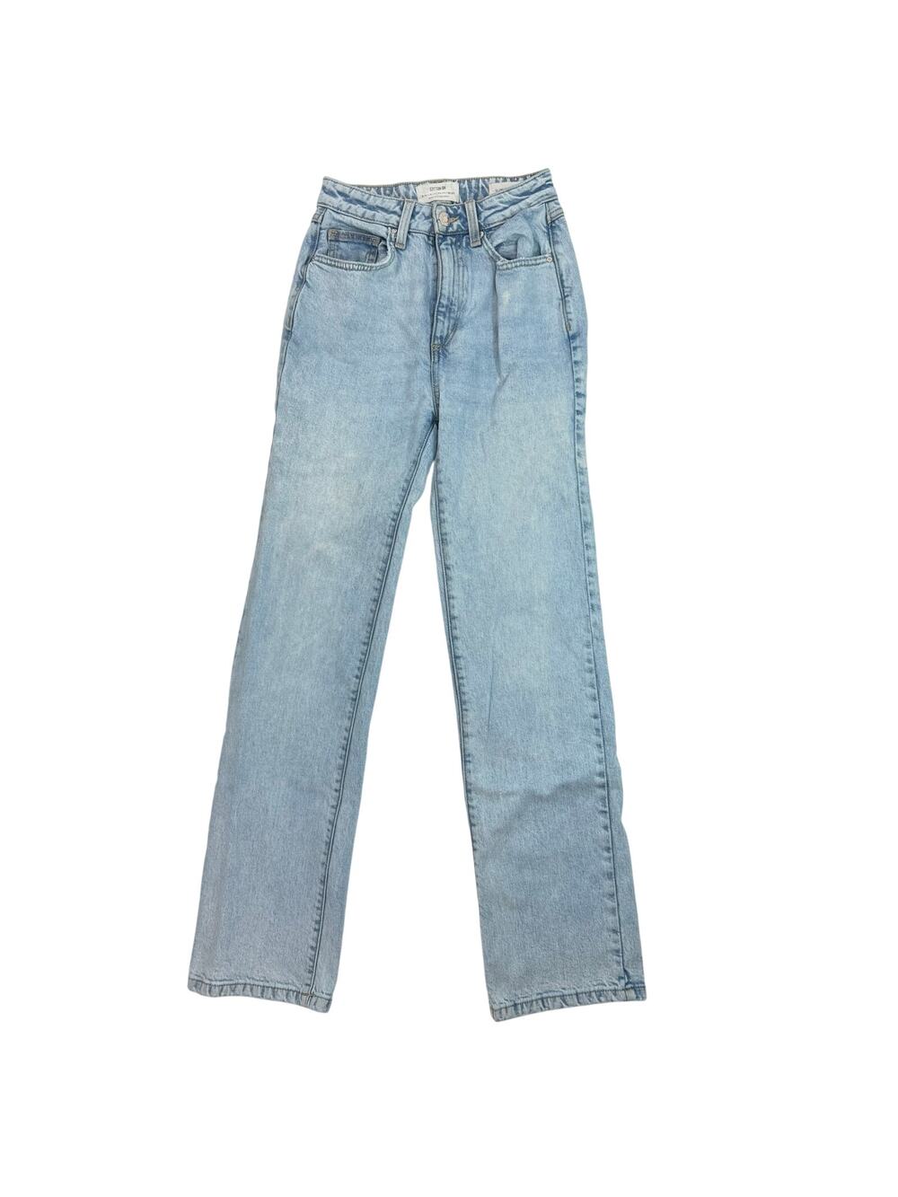 Cotton On Slim Straight Jean Women’s Size 2 Light Wash High Rise Denim